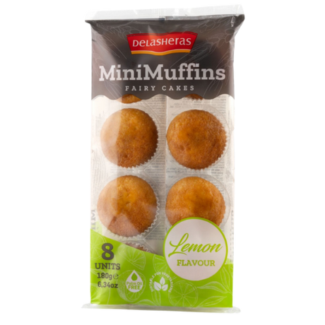 Delasheras Mini Muffins Lemon Cake 14x180g dimarkcash&carry