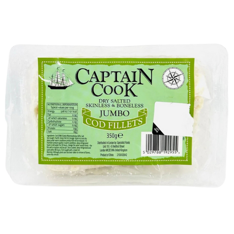 Captain Cook Cod Fillets 8X250G dimarkcash&carry