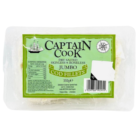 Captain Cook Cod Fillets 8X250G dimarkcash&carry