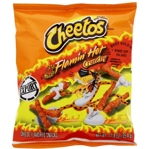Cheetos Crunchy Flamin Hot (1.25Oz) 44X35G dimarkcash&carry