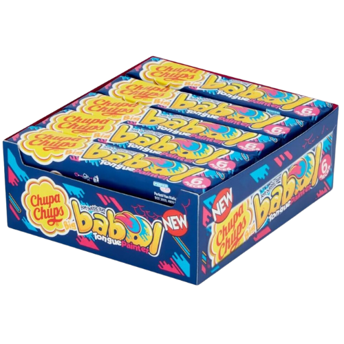 Chupa Chups Bıg Babol Zungenmaler Blue Raspberry Gum 20X27.6G dimarkcash&carry