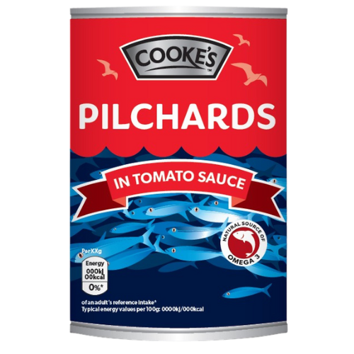 Cooke'S Pilchards In Tomato Sauce 24X425G dimarkcash&carry