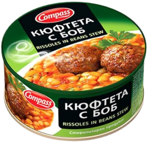 Compass Rissoles In Beans Stew 24X300G dimarkcash&carry