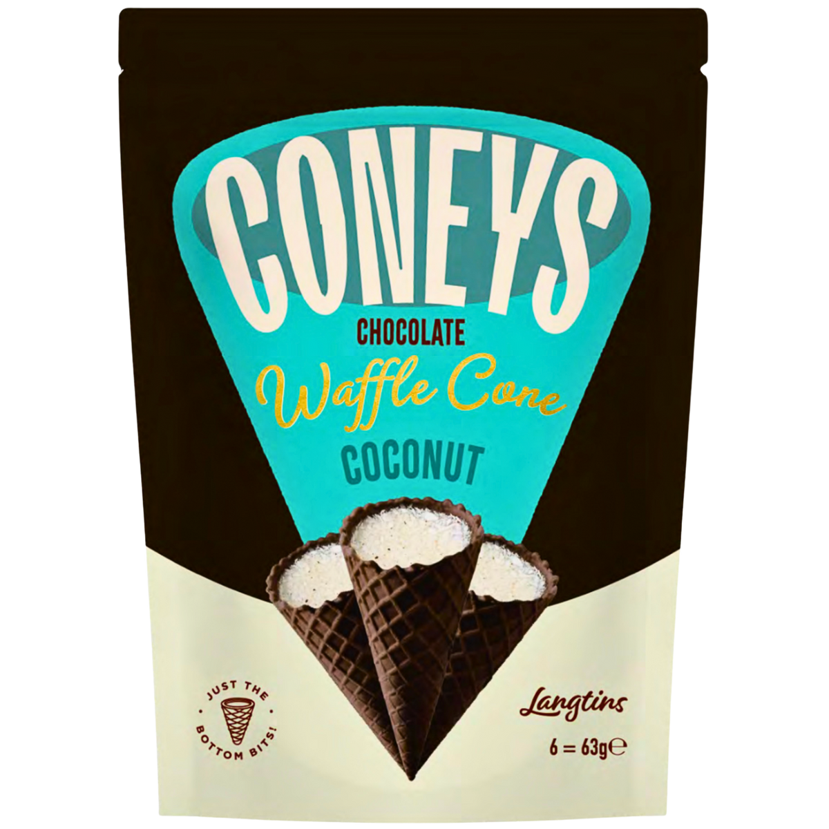 Coneys- White Cone Vanilla 12X63G dimarkcash&carry
