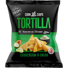 Corn Chips Tortilla Sour Cream & Onion 12X150G dimarkcash&carry