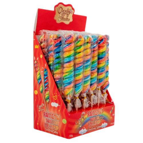 Rainbow Twister Lollipop 24X50G dimarkcash&carry