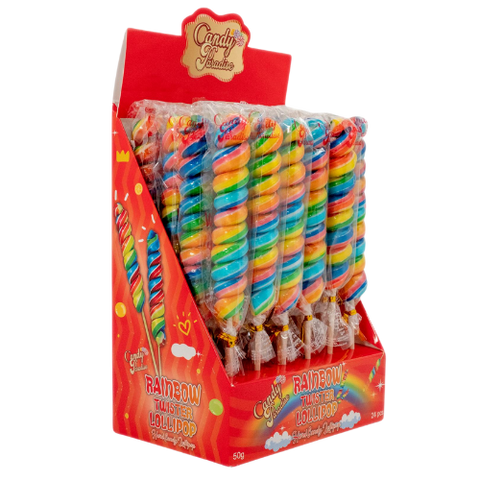 Rainbow Twister Lollipop 24X50G dimarkcash&carry