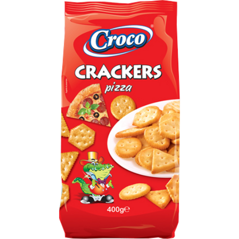 Croco Crackers Pizza 12X400G dimarkcash&carry