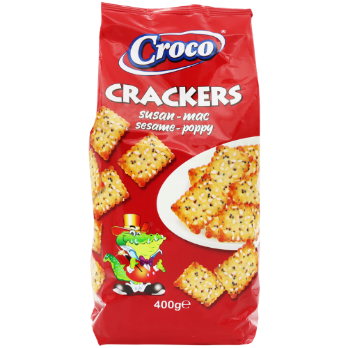 Croco Crackers *sesame & Poppy Seeds* 12x400g