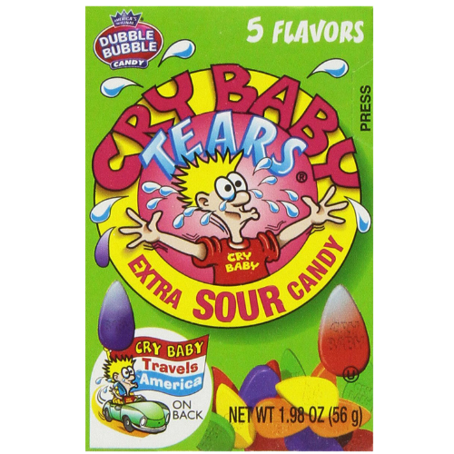 Cry Baby Tears Sour Candy 5 Flavour 24X56G