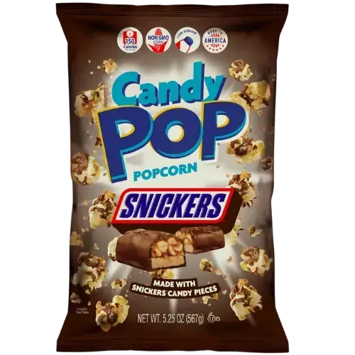 Candy Pop Snickers Popcorn 12X148G