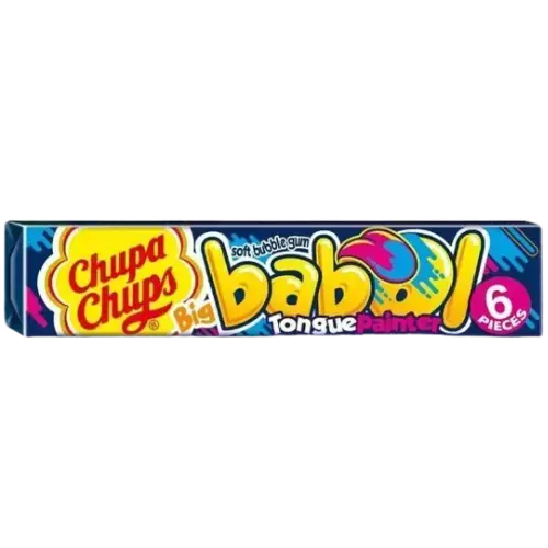 Chupa Chups Bıg Babol Zungenmaler Blue Raspberry Gum 20X27.6G