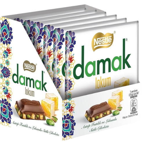 Damak Turkish Delight Chocolate Bar 6X60G dimarkcash&carry