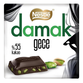 Damak Dark Pistachio Chocolate Bar 6X60G dimarkcash&carry