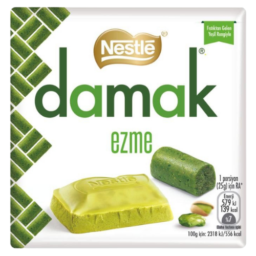 Damak Ezme Pistachio Cream Chocolate Bar 6X55G