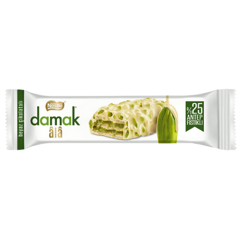 Damak *White ALA* Pistachios Chocolate Wafer 12X30g