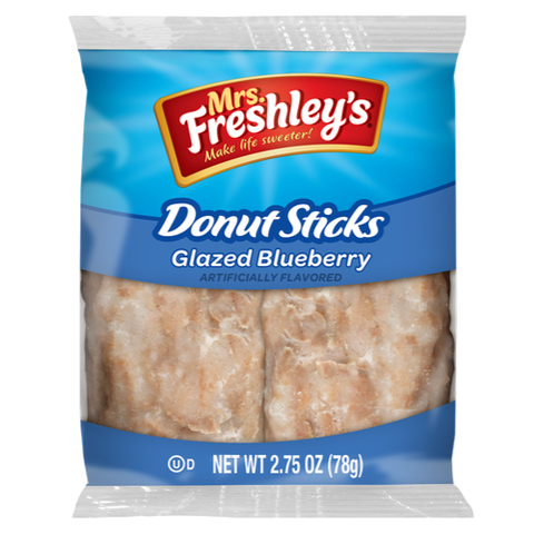 Mrs Freshley Blueberry Glazed Donut Sticks 12X78G 2Pack dimarkcash&carry