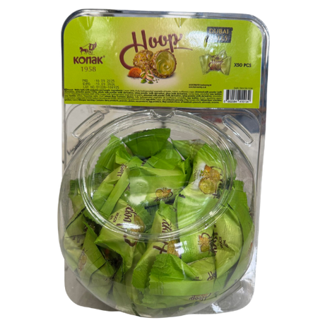 Konak Hoop Dubai Wafer Balls 50X10G dimarkcash&carry