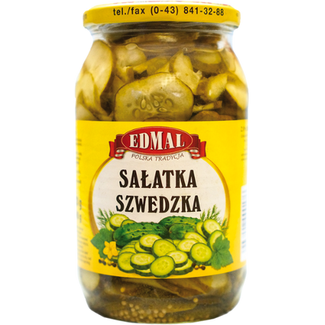 Edmal Swedish Cucumber Salad 8X820G dimarkcash&carry
