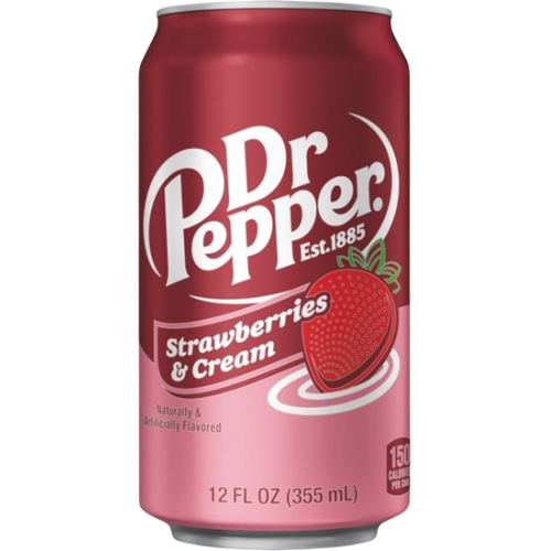Dr Pepper Strawberries & Cream 12X355Ml