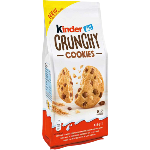 Kinder Crunchy Cookies 15x136g dimarkcash&carry