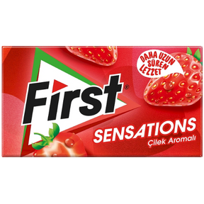 First Chewing Gum Sens. Strawberry 12X27g dimarkcash&carry