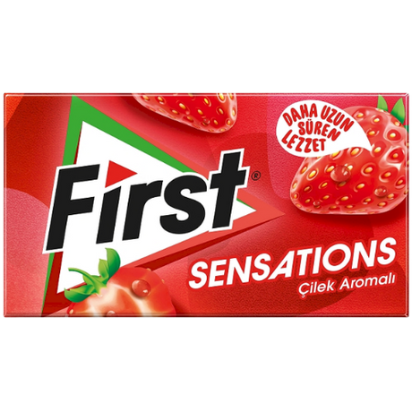 First Chewing Gum Sens. Strawberry 12X27g dimarkcash&carry