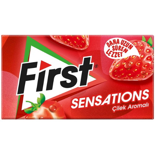 First Chewing Gum Sens. Strawberry 12X27g dimarkcash&carry