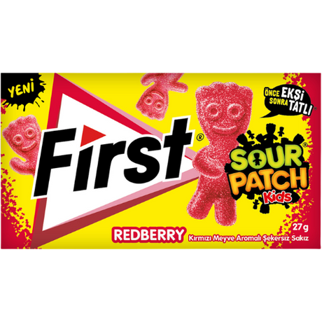 First Sour Patch *Redberry* Chewing Gum 12X27g dimarkcash&carry