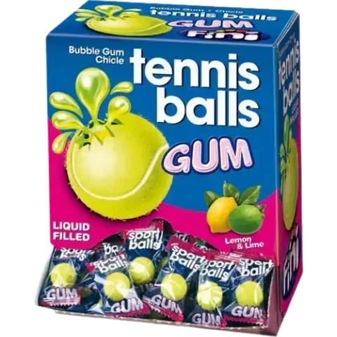 Fini Tennis Ball Bubble Gum 200X6G