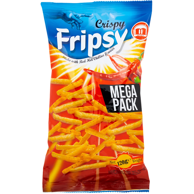 Fripsy Crispy Paprika Chilli Sticks 12x120g dimarkcash&carry