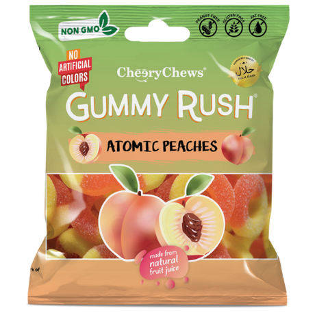 Gummy Rush Atomic Peach 12X90G dimarkcash&carry