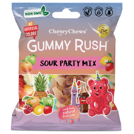 Gummy Rush Sour Party Mix 12X90G dimarkcash&carry