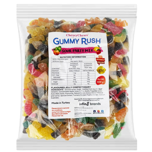 Gummy Rush Sour Pary Mix 12X1Kg dimarkcash&carry