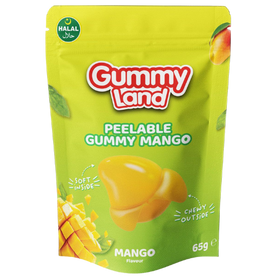 Gummy Land Peelable Gummy Mango (Halal) 12X65G dimarkcash&carry