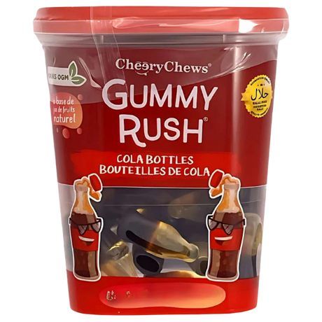 Gummy Rush Tubs Cola Bottles 12X150G dimarkcash&carry