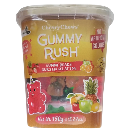 Gummy Rush Tubs Gummy Bears 12X150G dimarkcash&carry