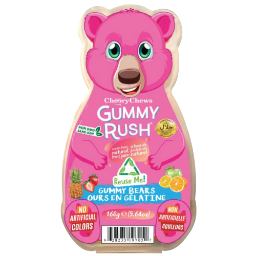 Gummy Rush Bear Tubs Gummy Bear 24X160G dimarkcash&carry
