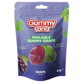 Gummy Land Peelable Gummy Grape (Halal) 12X65g dimarkcash&carry