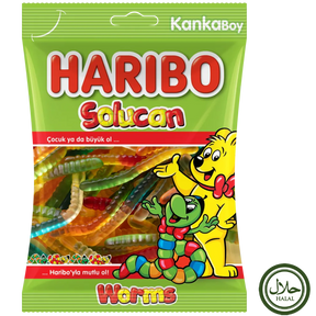 Haribo Halal Worm 24x80g