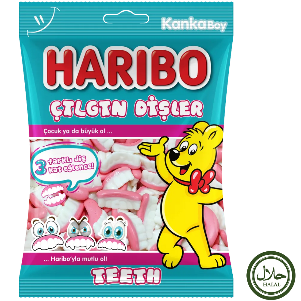 Haribo Halal Teeth 24x80g HALLOWEEN dimarkcash&carry