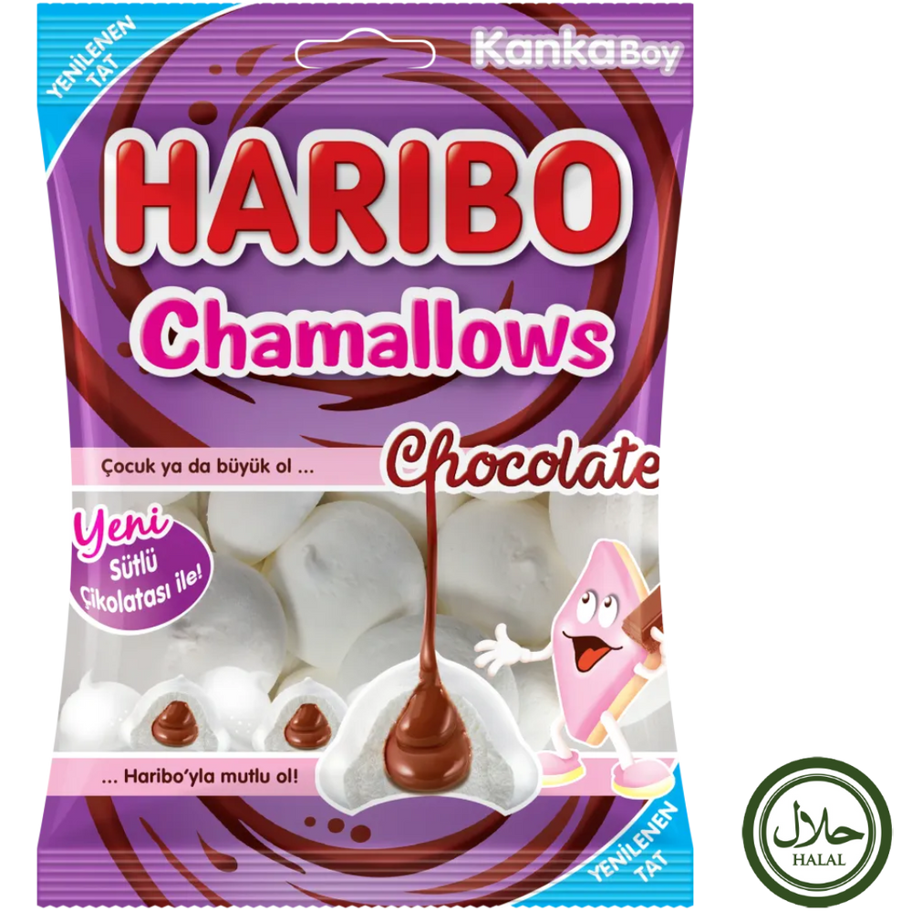 Haribo Halal Chocolate Chamallows 24X70G dimarkcash&carry