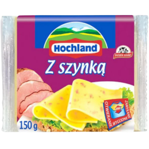 Hochland Cheese Slices-Ham 10X130G dimarkcash&carry