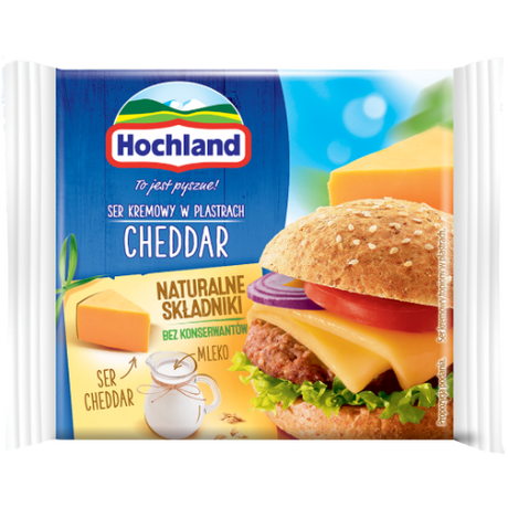 Hochland Cheese Slices Cheddar 12x130g dimarkcash&carry