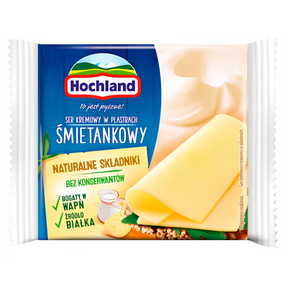 Hochland Cheese Slices Cream 12x130g dimarkcash&carry