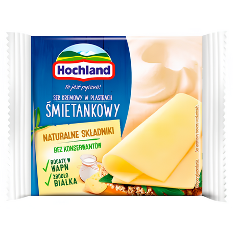 Hochland Cheese Slices Cream 12x130g dimarkcash&carry