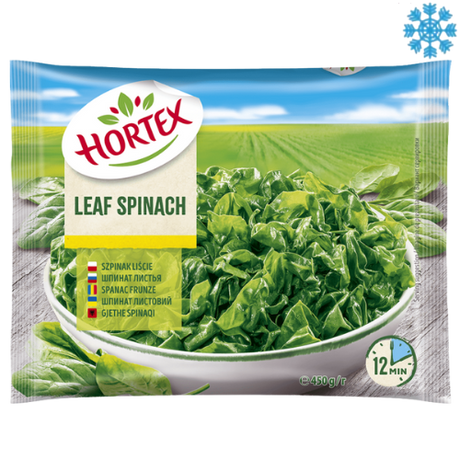 Hortex Leaf Spinach 14X450G - Collection Only Frozen Product dimarkcash&carry
