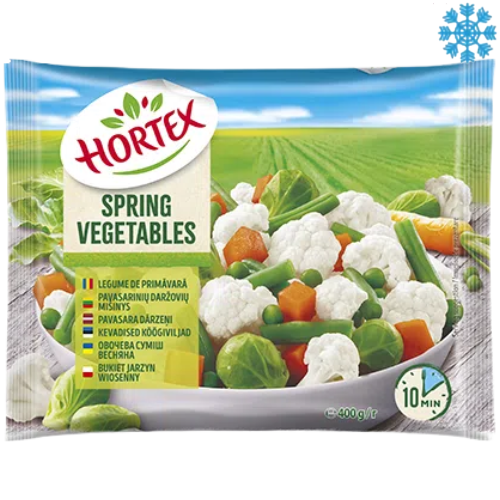 Hortex Spring Vegetables 14X400G- Collection Only Frozen Product dimarkcash&carry