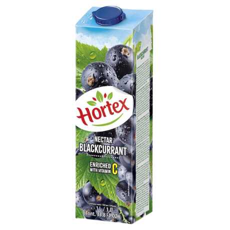 Hortex Blackcurrant Nectar 12X1L CHRISTMAS OFFER dimarkcash&carry