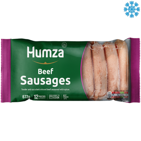 Humza Beef Sausages 10X684G dimarkcash&carry